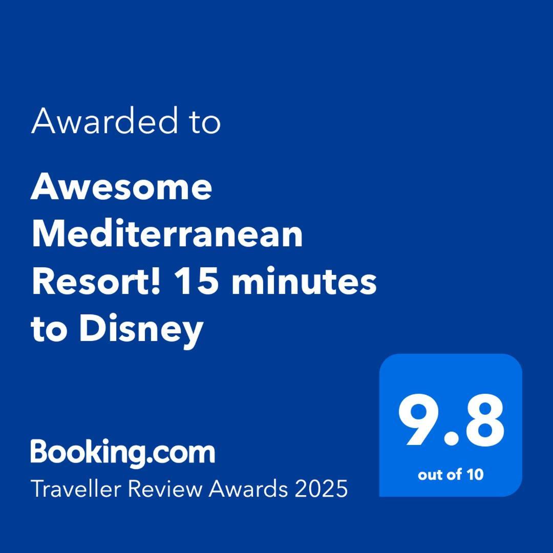 Awesome Mediterranean Resort! 15 Minutes To Disney Киссимми Экстерьер фото